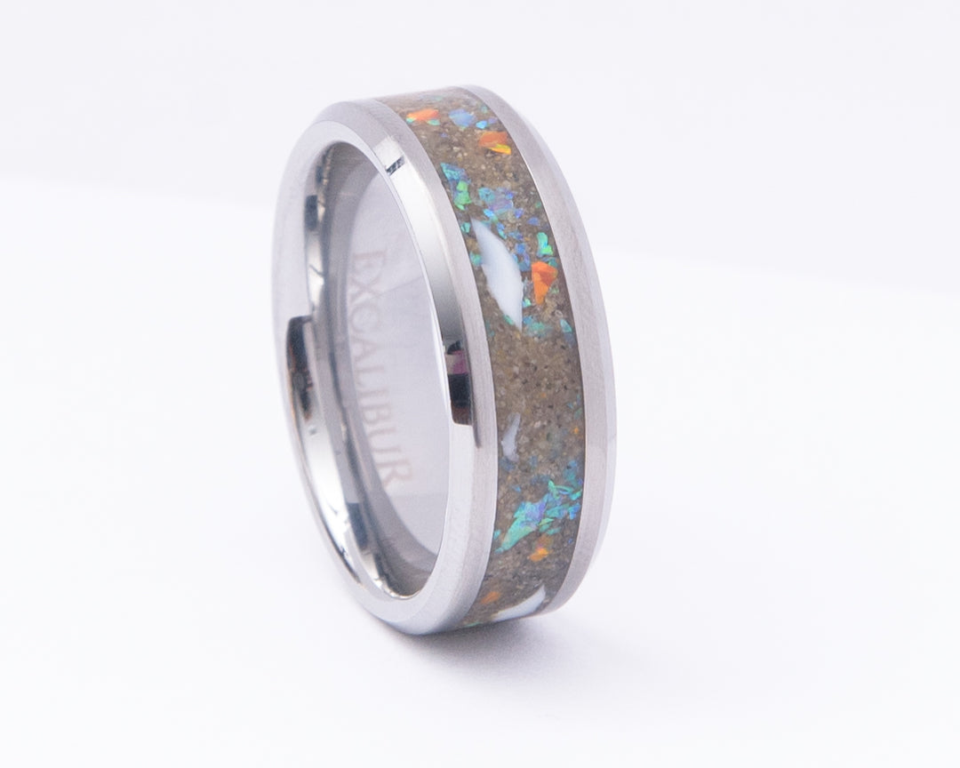 The Beach - A Shimmering Coastline Ring