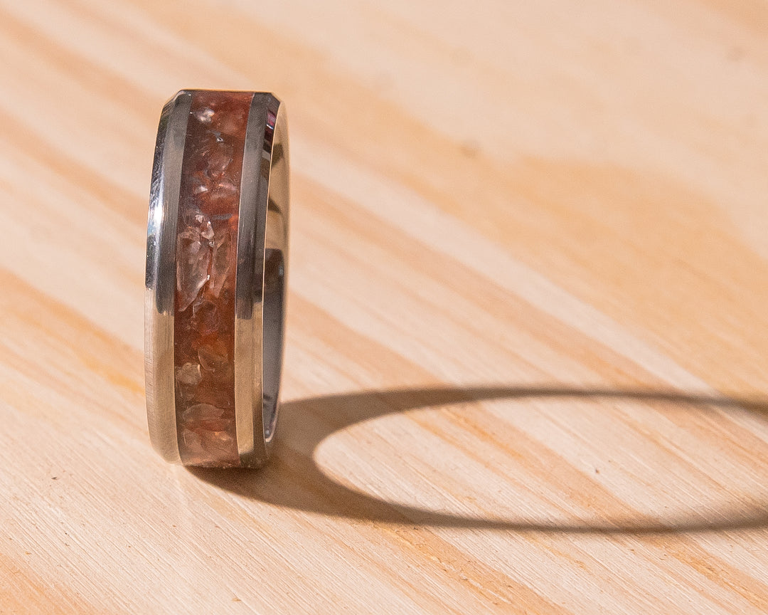 Dragon's Blood - A Red Calcite Ring