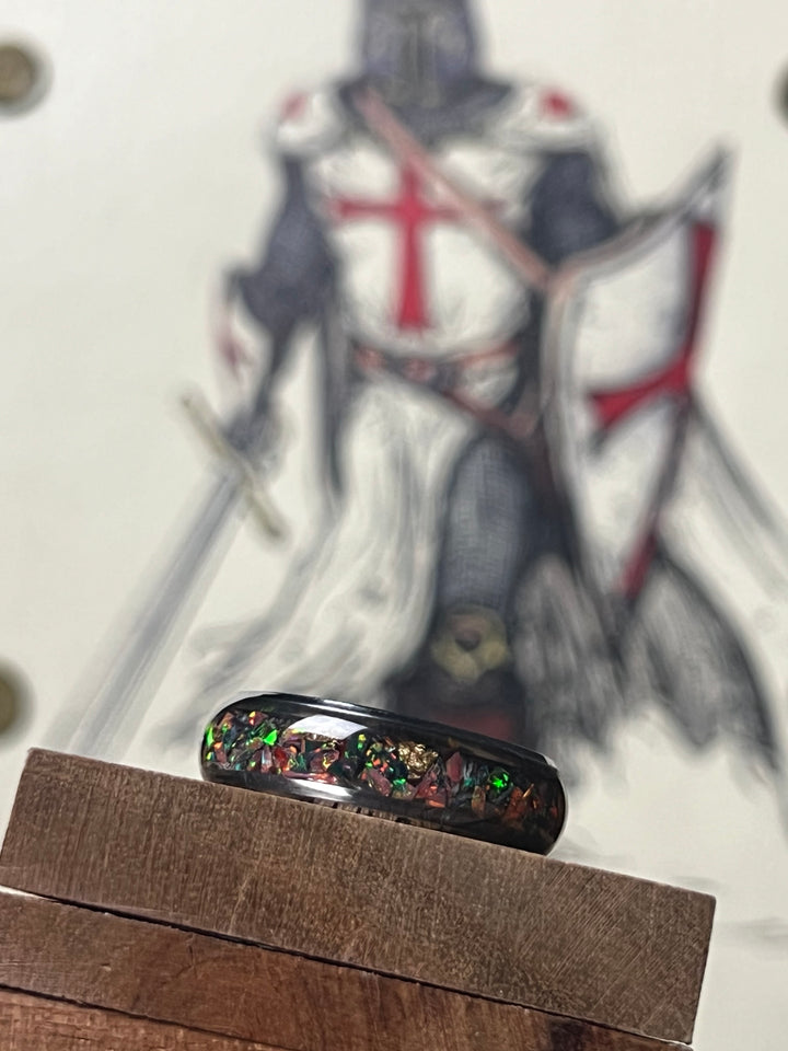 Knight's Honor - A Vibrantly Valiant Opal Ring