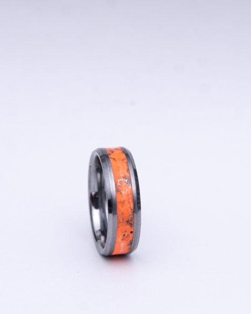The Molten Core Ring: Orange Glow and Meteorite